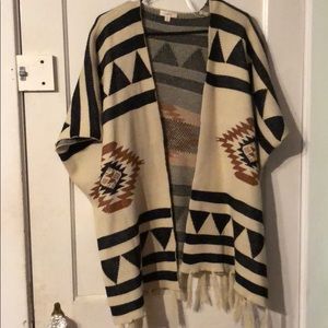Navajo inspired printed cardigan